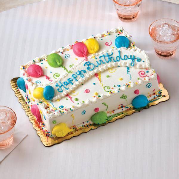 colorful birthday cake