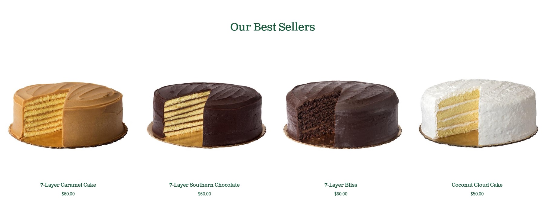 Caroline's Cake Best Sellers