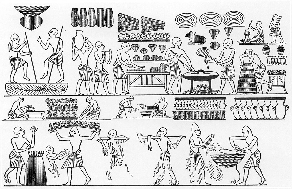 Court bakery of Ramses III from ancient Egypt