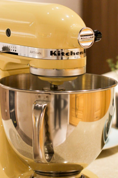 Yellow KitchenAid Mixer