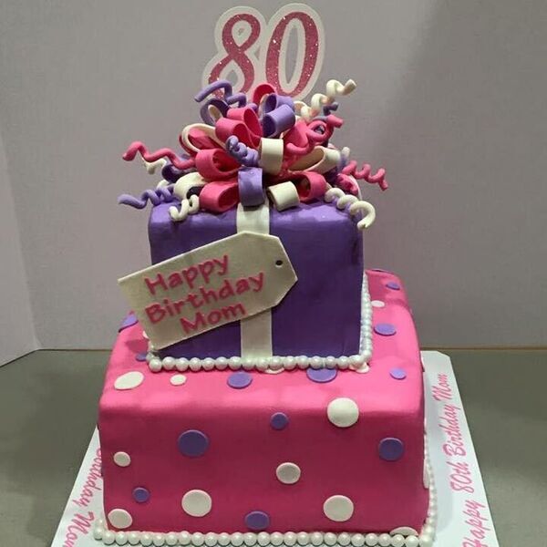 Double Layer Birthday Cake